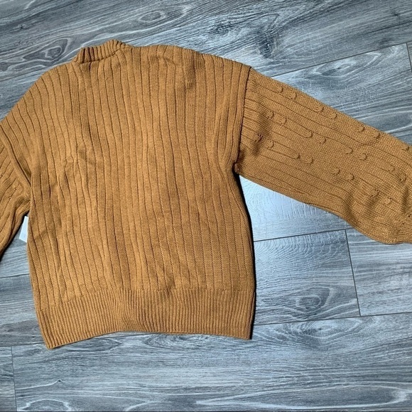 New with flaws open front layering piece cardigan gold sweater XL - Picture 2 of 14